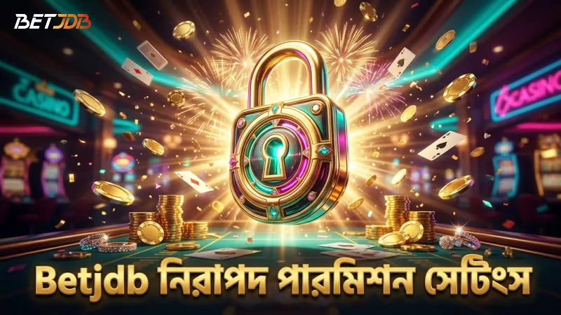 নিরাপদ গেমিংয়ের জন্য Betjdb অ্যাপের পারমিশন এবং নিরাপত্তা সেটিংস সামঞ্জস্য।