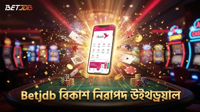 বিকাশ ওয়ালেটের মাধ্যমে দ্রুত এবং নিরাপদ উইথড্রয়াল নিশ্চিত করে Betjdb।